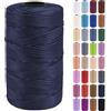 Uiopa Fettuccia per Borse a Uncinetto, 3mm x 200m Filato Uncinetto in Polipropilene, Filo Crochet Yarn per Borse, Fai da Te, Decorazioni, Artigianato