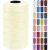 Uiopa Fettuccia per Borse a Uncinetto, 3mm x 200m Filato Uncinetto in Polipropilene, Filo Crochet Yarn per Borse, Fai da Te, Decorazioni, Artigianato