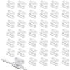 SYEYCW 40 Pezzi Connettore a Catena, Plastica Bianca Connettori Catenelle Catena a Sfera per Tende a Rullo, Connettori Clips Rollerball Ricambio, Clip in Plastica per Tende a Rullo, Tende Verticali