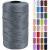 Uiopa Fettuccia per Borse a Uncinetto, 3mm x 200m Filato Uncinetto in Polipropilene, Filo Crochet Yarn per Borse, Fai da Te, Decorazioni, Artigianato