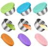 ZDL Contenitori Piccoli per Alimenti,6pc Mini Contenitori per Salse,Contenitori con Coperchio per Alimenti,Contenitore Ermetici per Alimenti Piccoli,Contenitori per Alimenti Acciaio Inox Riutilizzabile
