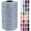 Uiopa Fettuccia per Borse a Uncinetto, 3mm x 200m Filato Uncinetto in Polipropilene, Filo Crochet Yarn per Borse, Fai da Te, Decorazioni, Artigianato