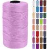 Uiopa Fettuccia per Borse a Uncinetto, 3mm x 200m Filato Uncinetto in Polipropilene, Filo Crochet Yarn per Borse, Fai da Te, Decorazioni, Artigianato