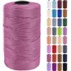 Uiopa Fettuccia per Borse a Uncinetto, 3mm x 200m Filato Uncinetto in Polipropilene, Filo Crochet Yarn per Borse, Fai da Te, Decorazioni, Artigianato