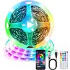 PSTAR Striscia LED 3 Metri, Striscia luminosa LED Retroilluminazione TV 45-65in, Con telecomando e App Controllato, Striscia LED con Cambio Colore 5050 RGB per TV, PC, camera, festa e decorazione domestica