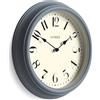 Jones Clocks® Serenity Orologio a parete | Orologio a tondo classico | 30cm | Marina francese | Bei numeri arabi | Design decorativo ideale per cucina, soggiorno o camera da letto