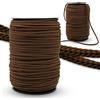 DOJA Barcelona | Rotolo Cordino in Poliestere | Cordino da 100 m | Cordoncino Thai Marrone | Diametro 6mm | Corda forte | Cordino per Borse Uncinetto, Lacci Scarpe Sportive, Fili Uncinetto