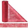 Anstore Runner da Tavola Non Tessuto, 23cmx30m Tovaglia Glitterata Rosso Riutilizzabile con 150 Cuori Decorativi, Decorazione da Tavolo, Compleanno, Matrimonio, Decorazione per Feste, Rotolo Versatile