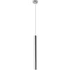 ZARUFT Mini barra luminosa a sospensione a tubo lungo argento 3W Lampada moderna a soffitto a LED a sospensione Lampadari lunghi lineari per scala Foyer Lampada a sospensione da comodino per corridoio Cucina