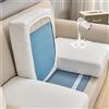 SHUOJIA Copriseduta Divano Impermeabile, Fodera Per Cuscino Indipendente, Fodera Coprisedile Antiscivolo, Protezione Del Cuscino Sedile Del Divano (White,Large-4-Seater)