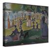 PICANOVA - Georges Seurat - A Sunday on La Grande Jatte 40x30cm - Quadro Su Tela - Stampa Incorniciata Con Spessore Di 2cm Altre Dimensioni Disponibili Decorazione Moderna - Arte Classica