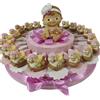 Sindy Bomboniere bomboniere Nascita Battesimo Bimba Cavalluccio a Dondolo Torta portaconfetti (Torta da 20 Oggetti + Centrale+Confetti)