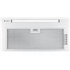 GLOBALO Cappa cucina, cappa da incasso cm 60, ventilatore piatto, filtro antigrasso, cappa ad armadio con illuminazione, acciaio verniciato Viledo 60.1 Bianco