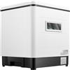 CuCummoo Lavastoviglie da tavolo, Portatile completamente automatico Casa Acciaio inossidabile Lavastoviglie Piccola lavastoviglie Libera installazione Lavastoviglie Bianco 220V