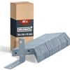 HELPMATE - 48 pezzi angolari a sedia 50x50x15 mm - Elementi di collegamento in acciaio zincato blu - Angolari per mobili e progetti fai da te