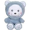 Gipsy Toys - Peluche Orso Hoody Pets - 14 cm - Blu Jeans