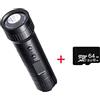 DIGNIFE Action Camera, DV3000 Action Camera HD 1080P da bicicletta for moto Macchina fotografica impermeabile Sport DV Torcia Video Dash Cam for bici da auto(Camera Add 64G)