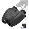 ZIYOUHU Binocolo per visione notturna, per adulti, con telecamera a infrarossi, registrazione video HD 1080p, zoom ottico 6x e zoom digitale 8x, osservazione del buio per caccia (PVS32)