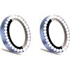 Generic Per Iphone16/16plus Fotocamera di Lusso Protettore Lente di Vetro Lente Metallo Temperato C8f9