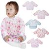 Lictin 5 pezzi Bavaglino a Manica Lunga - Bavaglino Impermeabile Unisex per Bambini Piccoli bambino