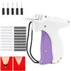 Youery Speedy Clothing Fixer, dispositivo di fissaggio rapido per vestiti, pistola micro stitch, mini pistola per seghetto alternativo, fissatore rapido per vestiti con 6 aghi, 1000 aghi in plastica,