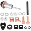 mumisuto Kit di Riparazione Motorino di Avviamento, Kit di Riparazione Solenoide Motorino di Avviamento per Discovery Defender TD5 2.5 Diesel con Bulloni di Contatto, Dadi a Grandezza Naturale, Guarnizioni O-r