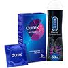 Durex Comfort 3XL Preservativi Ultra Extra Large (64 mm), 5 Profilattici XXXL e Durex Gel Eternal 50ml, Lubrificante a base siliconica