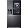 Lg PRONTA CONSEGNA - SPEDIZIONE IMMEDIATA LG GSXV91MCAE Frigorifero Smart Side by Side InstaView Door-in-Door Total No Frost Classe E tecnologia UVnano Matte Black Nero Opaco