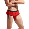 Maeau - Uomo Sissy Gonna Perizoma Mutandine Slip in Pizzo Biancheria Intima Bikini Boxer Pantaloncini G-String con 4 Gaters Cintura - Taglia unica, rosso, Taglia unica