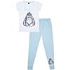 Disney Set Pigiama Lungo da Donna Eeyore Bianco Blu (12-14)