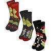 United Labels The Grinch - Calze da ginnastica unisex per uomo e donna, confezione da 3, multicolore, 40-45