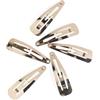 Manicare 6 clip a scatto dorate, in metallo, senza strappi, antiscivolo, fermagli per capelli in metallo, accessori per capelli, accessori di bellezza, per sezionare, decorare e trattenere i capelli