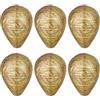 HDGSAFD Nido Di Vespe Finto Da 6 Pezzi, Nido Con Esca Per Vespe, Nido D'Ape Repellente Per Esterni, Nido Sospeso Per Esterni, Nido Di Carta Per Appendere Esche Per Vespe