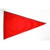 AZ FLAG Bandiera Spiaggia rosso triangolo 250x150 cm Anelli Plastica | Uso esterno bandiera decorativa giallo di spiaggia doppie cuciture e bordi rinforzati con anelli in plastica