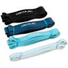 Cecotec Banda Elastica, Elastici Fitness per Fisioterapia ed Esercizio DrumFit Power Band Set. 4 Bande, 4 Livelli di Resistenza da 15-60 kg, Lattice Resistente e Durevole, Borsa di Trasporto