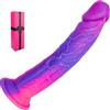 hainuo Fallo enorme e spesso da 30 cm, fallo realistico in silicone spesso con forte ventosa, fallo anale extra large e spesso, pene rosa morbido extra lungo, giocattoli per uomini e donne