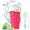 SCBOY Slushy Maker Cup, Macchina per granita in silicone, Cucchiaio a cannuccia 2 in 1 (con spazzola per tazze) Per Macchina per granita