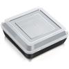 TEAMFAR Stampo quadrato con coperchio, con anima in acciaio inox e coperchio ermetico, rivestimento antiaderente, per lasagne, brownies, torte, Non adatto all'airfryer