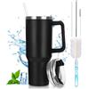 Toaren 1200ml Tazza Termica con Manico - Isolata Sottovuoto in Acciaio Inox - Bicchiere Termico con Cannuccia e Doppia Parete per Bevande Calde, Fredde, Acqua - Da Viaggio Per Auto