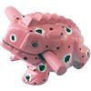 kidypool Frog Guiro - Blocco di legno da 10,2 cm, strumento musicale a percussione, dimensioni perfette in legno naturale, rana (rosa)