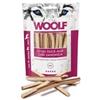 Generico Woolf Snack per Cani, Strisce Anatra e Merluzzo, 100g