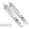 SeeRaphee Chiavistello a leva in acciaio inox per porte primarie-secondarie, doppia apertura (25,4 cm/confezione da 2)
