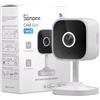 SONOFF Telecamera di sicurezza domestica interna con rilevamento umano AI, telecamera per animali domestici con rilevamento del movimento, baby monitor con audio e video, 1080p, visione notturna,