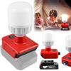 GAOUTO Lampada a batteria per Einhell da 18 V, batteria Einhell, 12 W, con lampadina E27, regolabile, 150 - 1300 lm, illuminazione di lavoro, faretto a LED, luminosità regolabile
