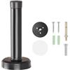 CKLHCFF Fermaporta da Pavimento, Door Stopper, Acciaio Inossidabile Fermaporte, Con Tampone di Gomma, Viti e Tasselli, Adesivo 3 Tipi di Installazione per Porta E Finestra 1 pz (Nero/Black, 30cm/11.81in)