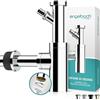 Engelbach® Sifone lavabo bagno con apertura per la pulizia - Tubo di scarico universale 1 1/4 con manicotto in gomma - Antiodore con istruzioni incluse