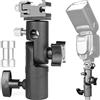 ChromLives Staffa Flash Camera Flash Supporto per Luce Supporto per Ombrellino Supporto per Flash Supporto per Slitta Speedlite Tipo E per Canon Nikon Pentax Olympus Nissin Metz Speedlite Flash