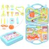 Sonwaha 15 Pezzi Valigetta Dottore Bambini, Sonwaha Valigetta del Dottore Kit Medico Giocattolo con Stetoscopio Per Cure Mediche Bambino 3 4 5 Anni Giochi Valigetta Dottore Bambini