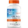Doctor's Best, Fully Active Folate with Quatrefolic (Acido Folico), 800mcg, 60 Capsule vegane, Testato in Laboratorio, Senza Glutine, Senza Soia, Vegetariano