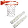 Y8HM 2Pcs White Heavy Duty Basketball Net Replacement Fits Standard 12 Loop Basketball Hoop Net for Indoors and Outdoors Gym Equipment